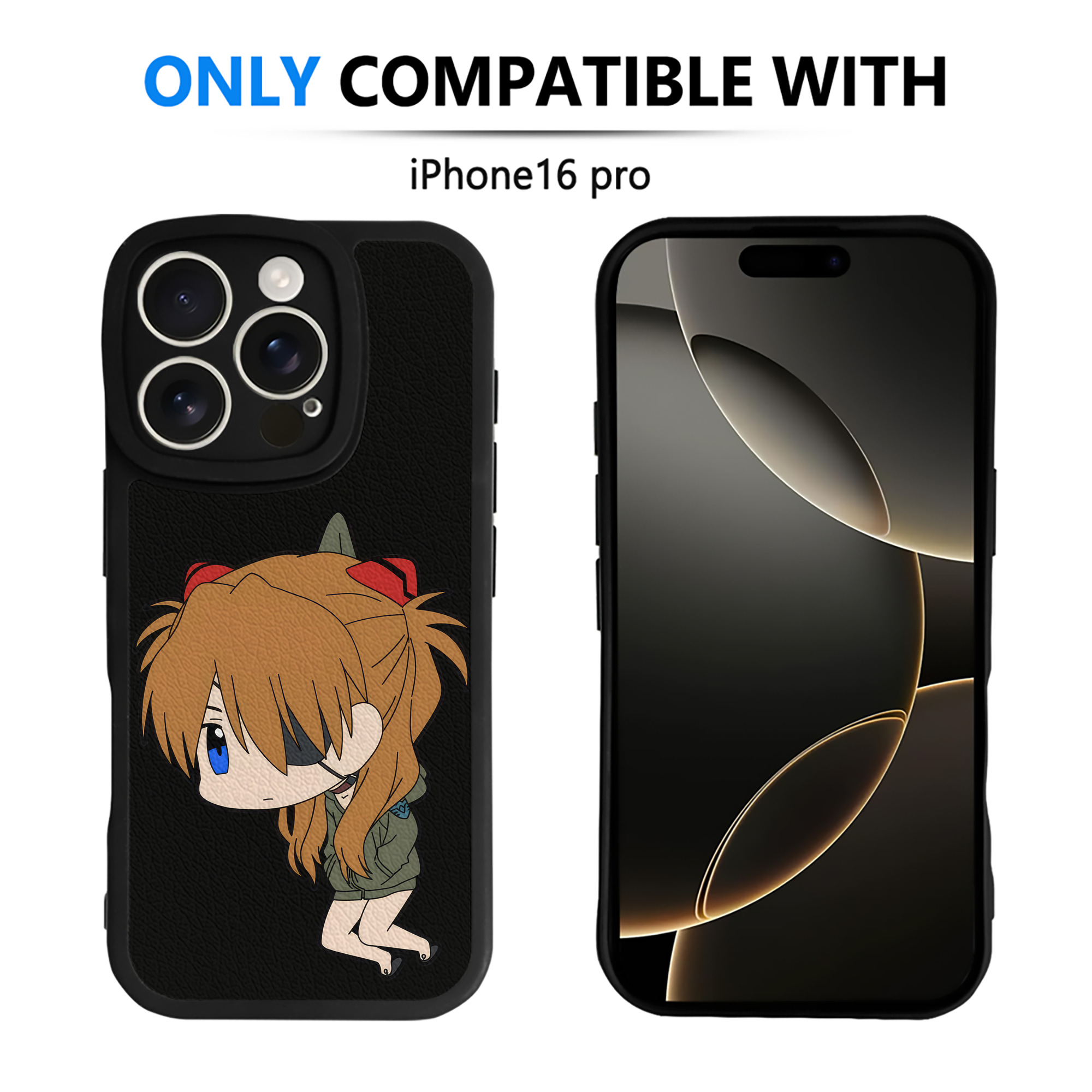 （画像用） EVA 新世紀エヴァンゲリオン 【iPhone 16シリーズ対応】シリコンスマホケース（レザー調） 材質：シリコン